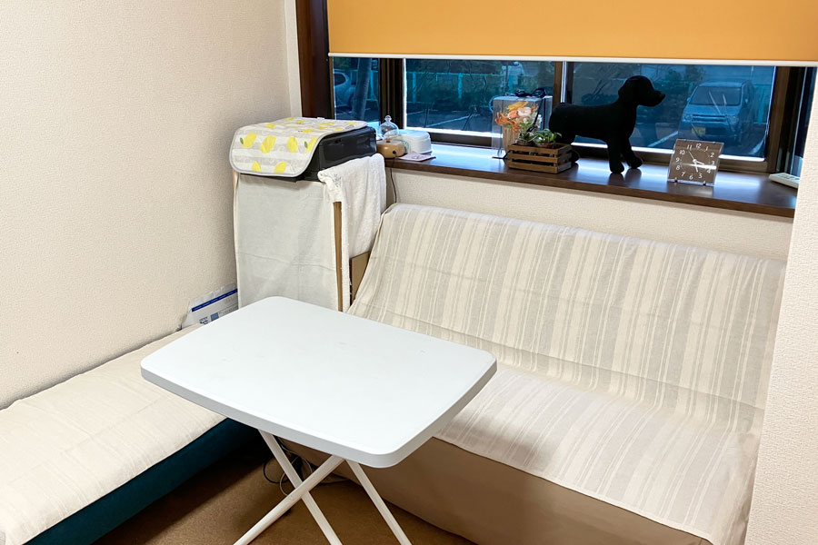 花の庵自宅内サロン施術室